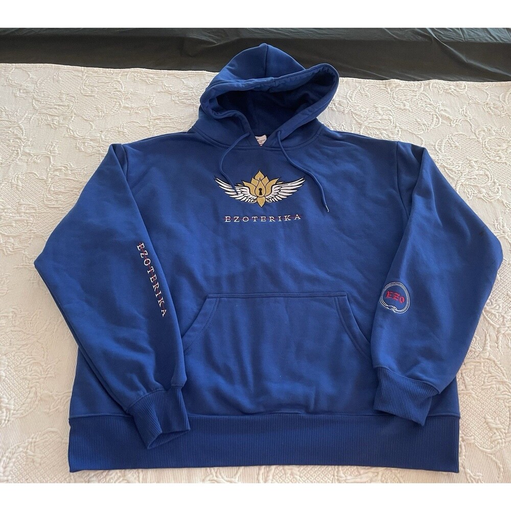 Shaka Wear Ezoterika Hoodie Golden Wing Key Chest Emblem Heavyweight Fleece XL